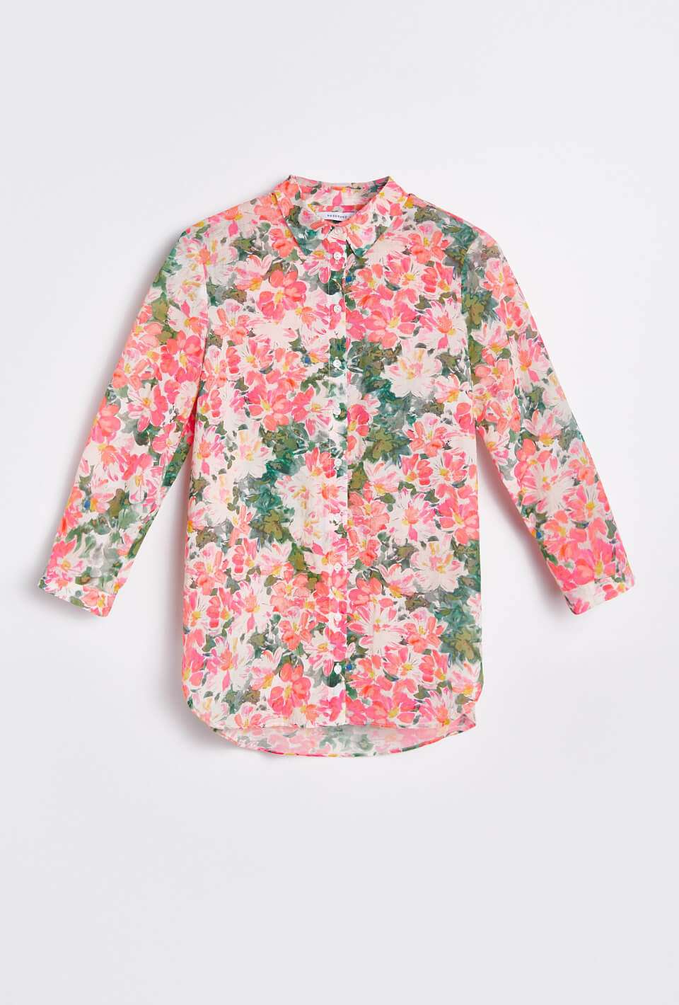 Floral Print Women`s Blouse