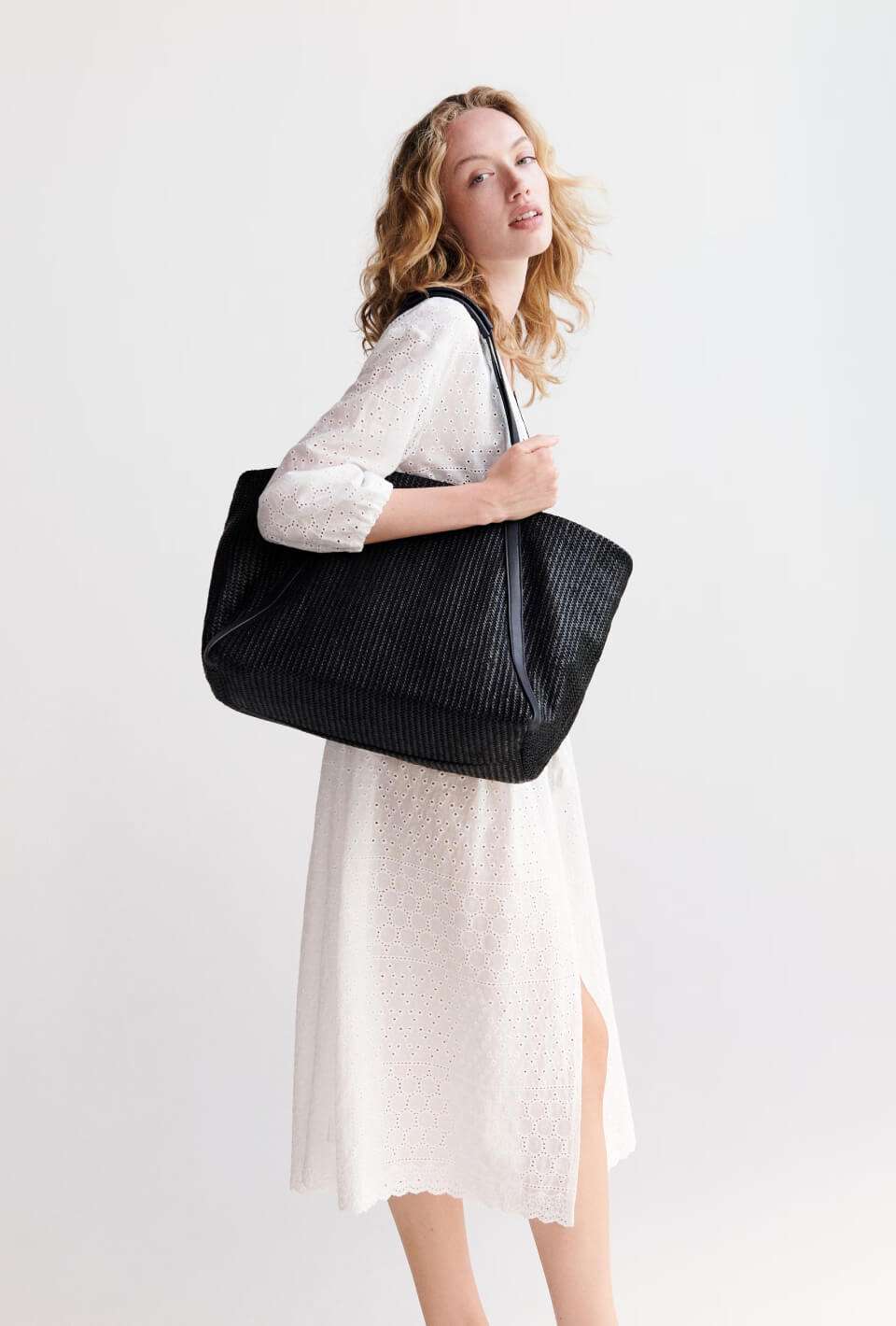 Large Wicker Shoulder Bag