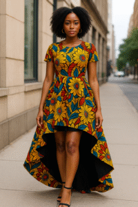 High-Low Ankara Dresses