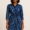 Adire Print Shirt Dress
