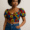 Ankara Crop Top + High-Waist Jeans