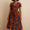 Ankara Midi Dress with Heels