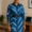 Adire Shirt Dress with a Belt