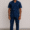 Dashiki collar shirt, dark jeans