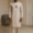 Kaftan with minimalist embroidery