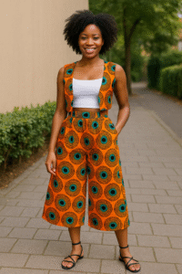 Ankara Culottes + Crop Top