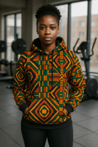 African Print Hoodie