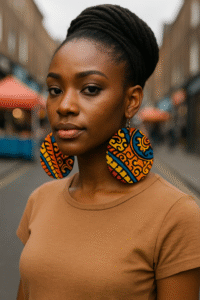 Ankara Statement Earrings