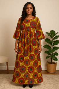 Ankara Maxi Dress