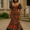 Layered Ankara Gown with Tulle Inserts