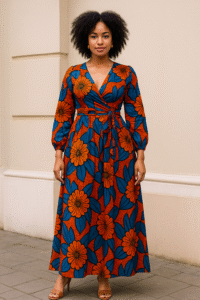 Ankara Wrap Maxi