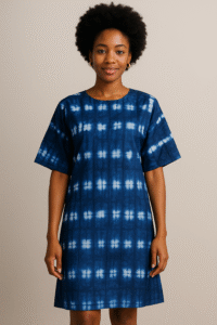 Adire Shift Dress