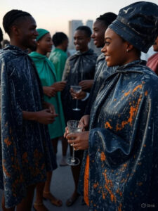 mudcloth cape