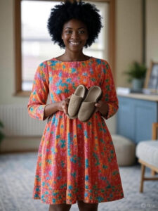 mudcloth slippers