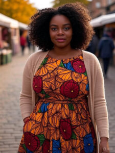 maxi dress +cardigan