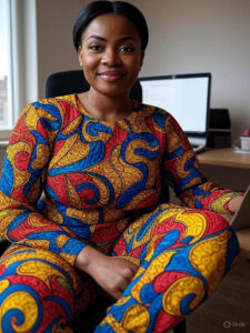 ankara top and joggers