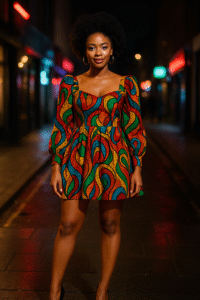 ankara top and skirt