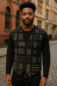 mudcloth vest