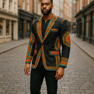 dashiki jacket+ trouser