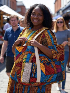 Eco-Friendly Totes with Ankara Sets