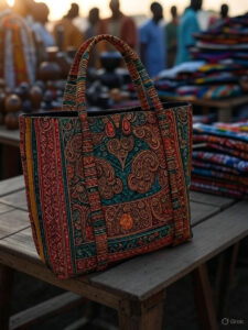adire tote bag