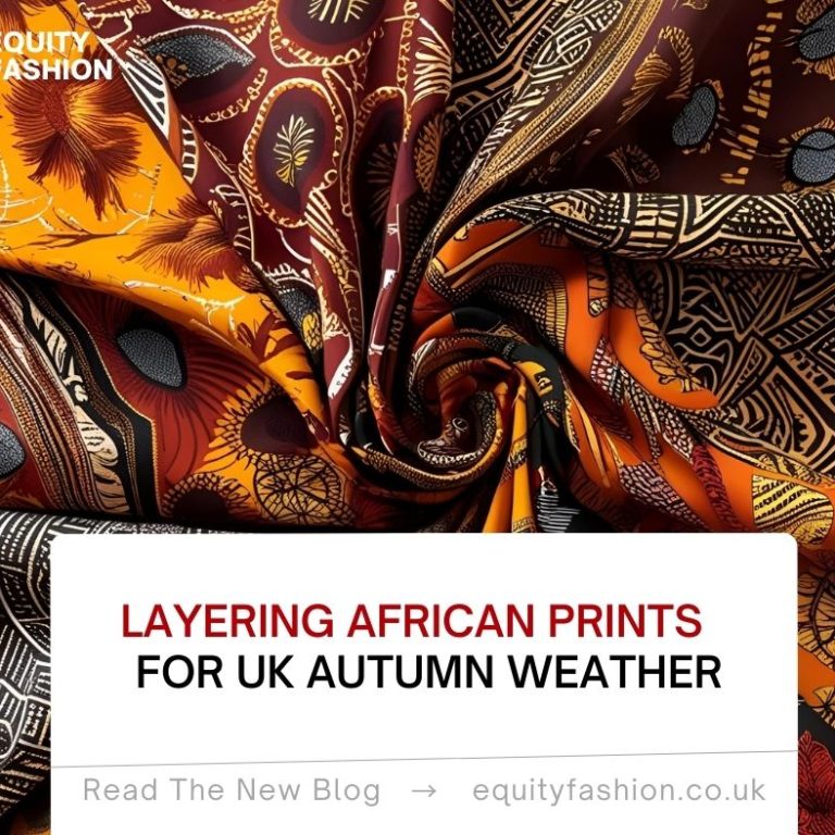 layering African prints UK autumn